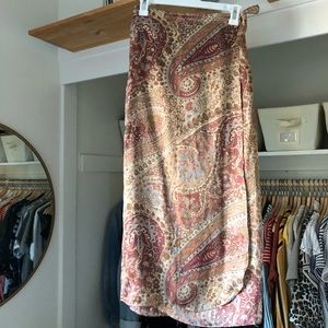 Vintage Victoria Secret Paisley Silk Skirt